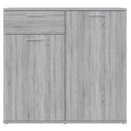 Berkfield Sideboard Grey Sonoma 80X36X75 Cm Engineered Wood - thumbnail 3