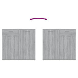 Berkfield Sideboard Grey Sonoma 80X36X75 Cm Engineered Wood - thumbnail 6