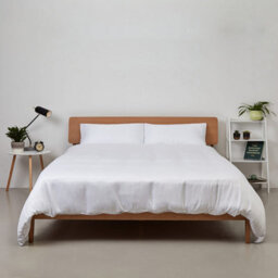 Panda London 100% Bamboo Bedding Fitted Sheet Pure White - thumbnail 2