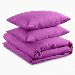 Ameha Plain 3-Piece Duvet Purple Quilt Cover Breathable Microfiber Reversible Super King Set With Pillowcase 260 X 220 Cm - thumbnail 8