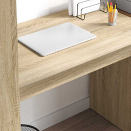 Walplus Desk With Shelf Sonoma Oak 113 X 54 X 120 Cm Engineered Wood - thumbnail 4