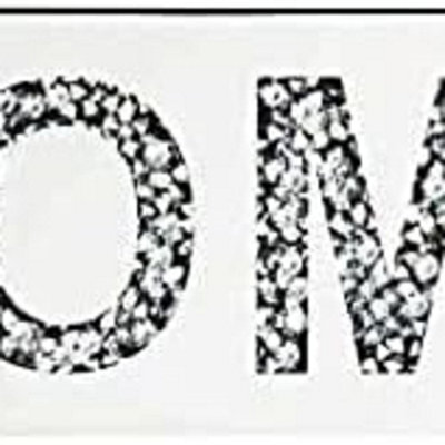 Biznest Large Bling Crushed Crystal Mirror Home Wall Art Plaque Home Decor Word Deco