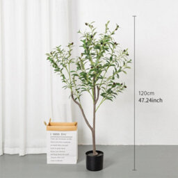 120Cm Large Artificial Olive Tree Indoor Outdoor Faux Plant For Home Office Decor - thumbnail 2