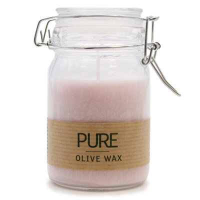Serenityy Pure Olive Wax Jar Candle 120X70 mm - Antique Rose, Vegan, Handmade, 25H Burn Time - image 1