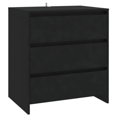 Berkfield Sturdy Sideboard Black 70X41X75 Cm Engineered Wood - image 1