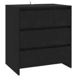 Berkfield Sturdy Sideboard Black 70X41X75 Cm Engineered Wood - thumbnail 1