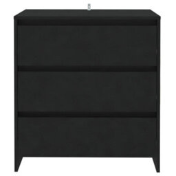 Berkfield Sturdy Sideboard Black 70X41X75 Cm Engineered Wood - thumbnail 3