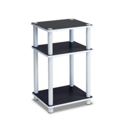 Walplus Furinno Just 3-Tier No Tools Tube End Table, White Side Table For Bedroom - thumbnail 3