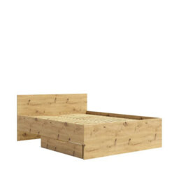 Arte Maxione Mx-04 Bed Frame Eu King - Oak Artisan, Warm Woodgrain Platform Bed - thumbnail 3
