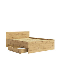 Arte Maxione Mx-04 Bed Frame Eu King - Oak Artisan, Warm Woodgrain Platform Bed - thumbnail 4