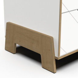 FurniComp LTD Furnicomp Elsie2 Door 1 Drawer Kids Wardrobe- Matt White & Hamilton Oak - thumbnail 7