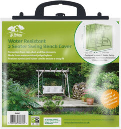 Netagon Garden Water Resistant Outdoor 2 Seater Swing Bench Seat Chair Cover In Green - thumbnail 3