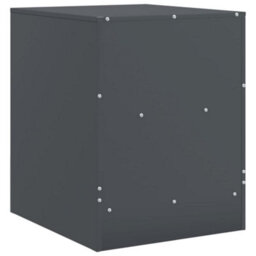 Berkfield Bedside Cabinet Anthracite 34.5X39X44 Cm Steel - thumbnail 9