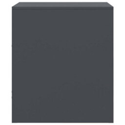 Berkfield Bedside Cabinet Anthracite 34.5X39X44 Cm Steel - thumbnail 8