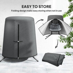 Outsunny Hanging Egg Chair Cover Swing Chair Cover Waterproof, 196 X 230 Cm - thumbnail 6