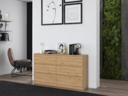 M6 140 Malwa Large Chest Of Drawers Artisan Oak - thumbnail 4