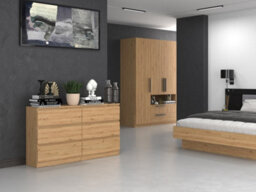 M6 140 Malwa Large Chest Of Drawers Artisan Oak - thumbnail 5