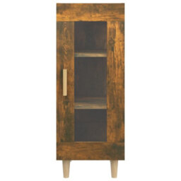 Berkfield Sideboard Smoked Oak 34.5X34X90 Cm Engineered Wood - thumbnail 6