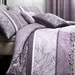 Dreams & Drapes Hanworth Modern Leaves And Fauna Striped Duvet Cover Set - thumbnail 2