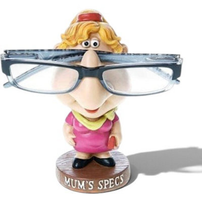 Joe Davies Mum's Specs Comical Glasses Holder - Pink Resin Novelty Jewellery Stand, 14 X 8 X 7 Cm
