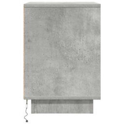 Vidaxl Bedside Cabinet With Led Lights Concrete Grey 38X34X50 Cm Bedside Cabinets - thumbnail 7