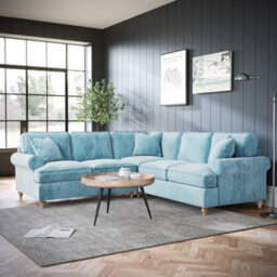 Alfie Lagoon Large 2X2 Corner Sofa For Living Room - Fully Assembled By Roseland Furniture - thumbnail 2