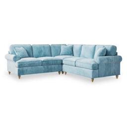 Alfie Lagoon Large 2X2 Corner Sofa For Living Room - Fully Assembled By Roseland Furniture - thumbnail 1