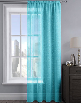 Velosso Alessandria Sheer Voile Panel Slot Top - Teal