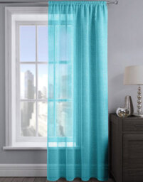 Velosso Alessandria Sheer Voile Panel Slot Top - Teal