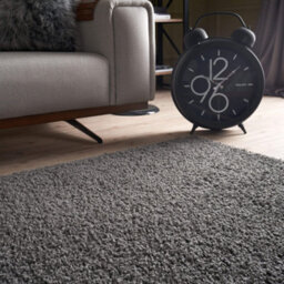 The Rugs Dark Grey Soft Plain Design Fluffy Shaggy Rugs And Runners High Pile Living Room Kitchen Hallway 380 - thumbnail 6
