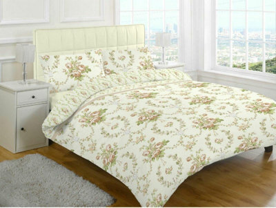 Homes & Linen Benjamin Stripes Duvet Quilt Cover Polycotton Printed Summer Bedding Set