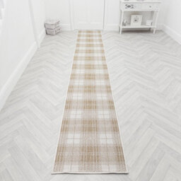 Plaid Indoor/outdoor Hallway Runner Rug - Durable, Reversible & Hardwearing Carpet For Home Or Garden - thumbnail 7