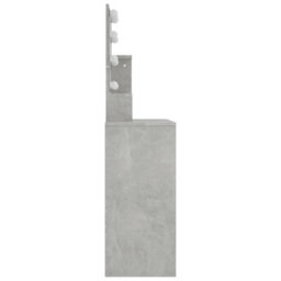 Walplus Dressing Table With Led Concrete Grey 86.5X35X136 Cm - thumbnail 6