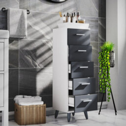 Vcm Bathroom Furniture Drawers Chest Of Drawers Landos M - thumbnail 3