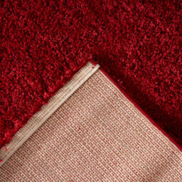 "Bravich Red Thick Shaggy Rug - California - 120X170Cm (4'x5'8"")" - thumbnail 5