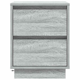 Berkfield Bedside Cabinets With Led Lights 2 Pcs Grey Sonoma 39X34.5X50 Cm - thumbnail 8