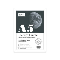 A5 White Picture Frame Fits A5 (14.8 X 21Cm - 5.8 X 8.3In) Poster, Photo, Artwork, Or Print. - thumbnail 1
