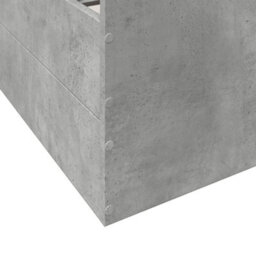 Berkfield Bed Frame With Drawers Without Mattress Concrete Grey 150X200 Cm King Size - thumbnail 9