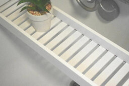 Wooden Bathtub Caddy Tray With Tablet And Wine Holder - thumbnail 2
