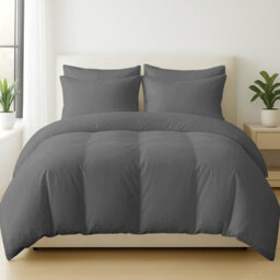 Pamposh 100% Egyptian Cotton 4Pc Bedding Set, King Size Duvet Cover Set With Matching Pillowcases & Fitted Sheet - thumbnail 2