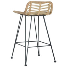 Vidaxl Bar Chairs 2 Pcs Natural Rattan - thumbnail 5