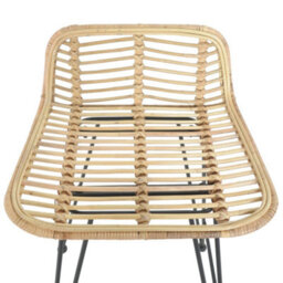 Vidaxl Bar Chairs 2 Pcs Natural Rattan - thumbnail 6