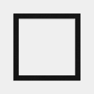 Ak Frames 12X12 Black Picture Mounts To Fit 10X10 Aperture Size - Mount Board Only (No Frame Included) - image 1