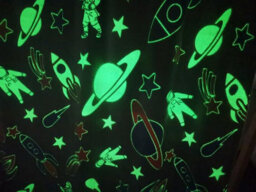 istyle mode Glow In The Dark Space Kids Design Fleece Blanket 100 X 150Cm - thumbnail 2