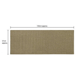 Jvl Eden Machine Washable Latex Backed Runner Doormat 57X150Cm, Latte - thumbnail 8