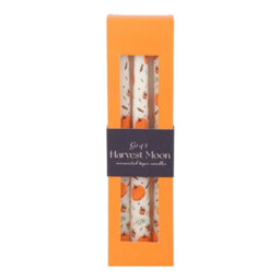 Something Different Taper Pumpkin Candles Set (Pack Of 3) White/orange (One Size) - thumbnail 3