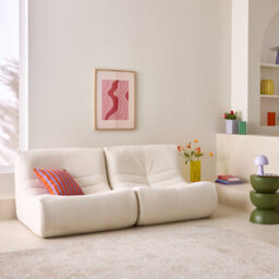 Sweeek - Pair Of 1-Seater Armchairs In Boucle Fabric Sokol Duo White 91X105X72 Cm - thumbnail 6