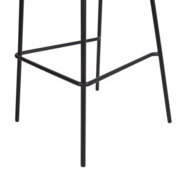 Wyld And Coco Luxline Boucle Bar Chairs Set Of 2 Light Beige Armless Iron Legs - thumbnail 9