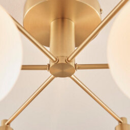 Furniturebox Uk Martha 6 Frosted Glass Globes Ceiling Light - thumbnail 6