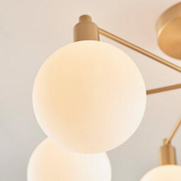 Furniturebox Uk Martha 6 Frosted Glass Globes Ceiling Light - thumbnail 7